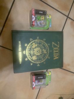 Zelda Book/Breath Of Wild (switch) And Figures