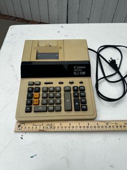 Vintage Canon MP25D II Printing Calculator 12 Digit Desktop Adding Machine