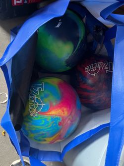 Brunswick T-Zone Bowling Balls – Lot of 3