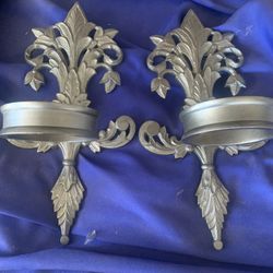 Metal candle cross candle holders