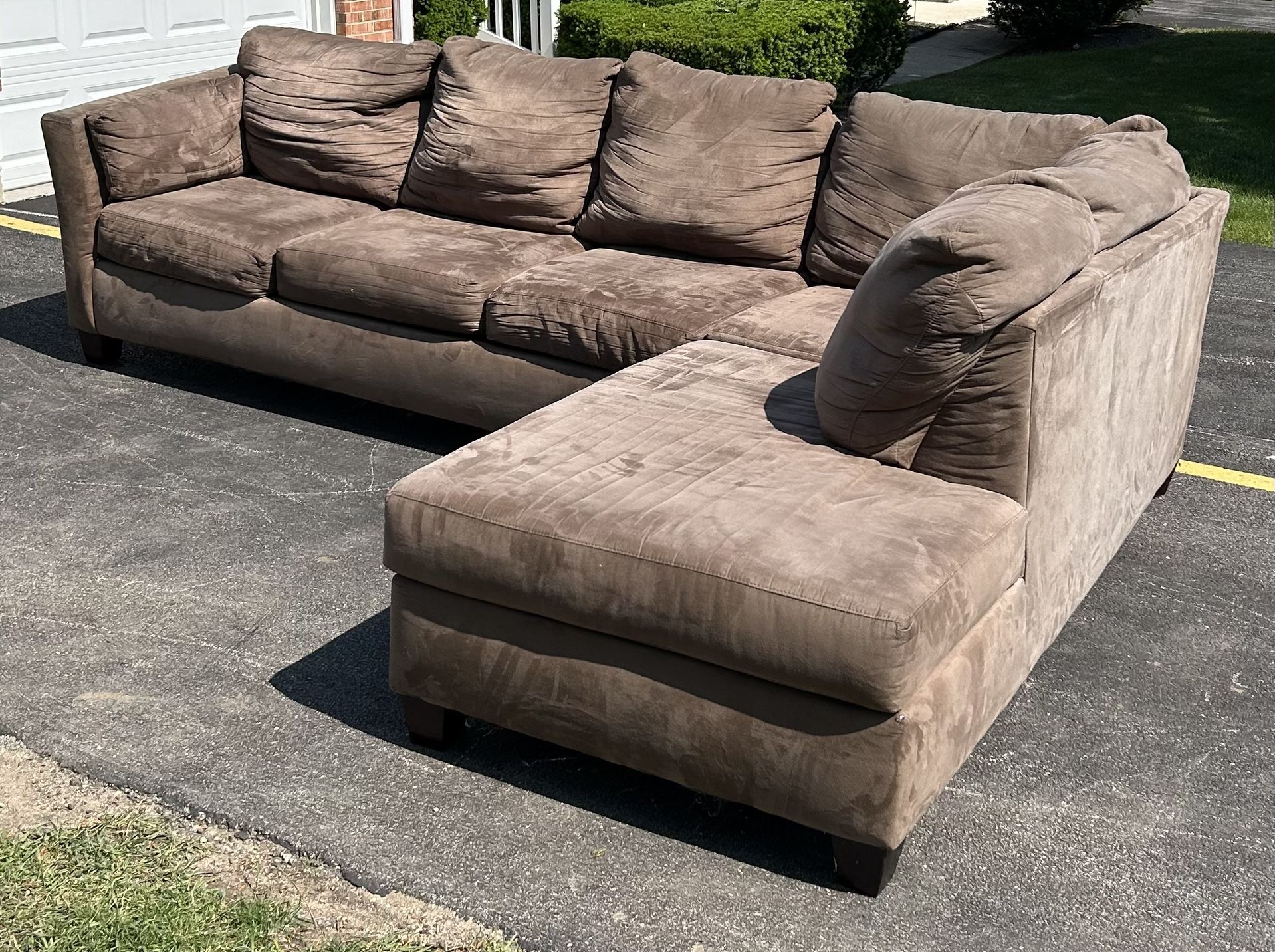 Brown Sectional Couch Set