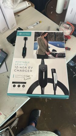 Lectron Tesla NACS Portable Charger Level 1 and Level 2 NEMA 5-15P/14-50P Plug in EV Electric Vehicle