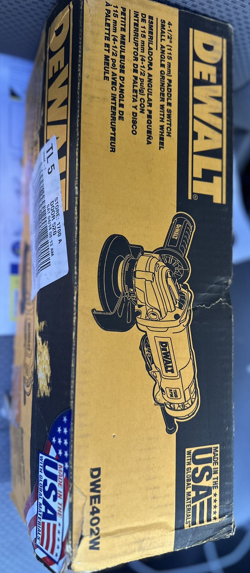 Dewalt Grinder Dwe 402w