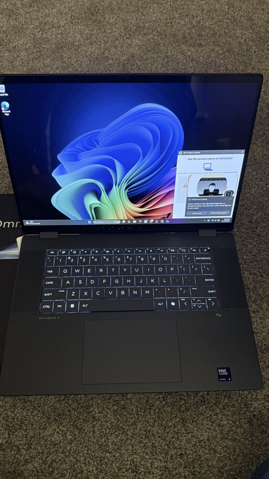 Hp Omnibook 16 3k Oled i9 Ultra 32gb DDR 5 & 2Tb SSD