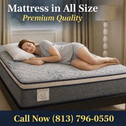 Brand New Full Size Mattress 14” Pillow Top, Premium Comfort at the Best Price, Same Day Delivery Available, Call or Message Us Today