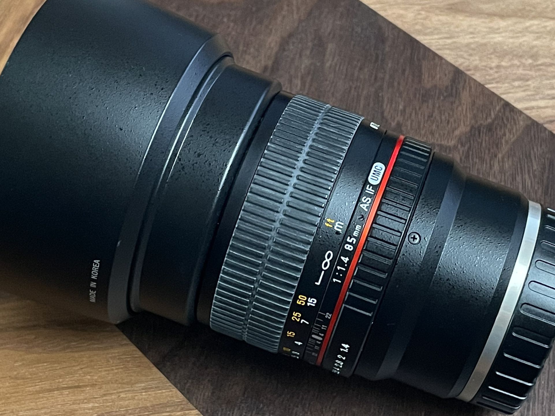 Rokinon Samyung 85mm F1.4 AS IF UMC Full Frame Lens for Sony - 72mm UV Filter Included