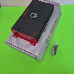 CRUNCH 3725 WATTS MONOBLOCK 1 OHM STABLE BUILT IN CROSSOVER WITH BASS CONTROL CAR AMPLIFIER