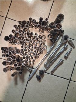 Socket ratchet set USA craftsman snap on wright random lots of good