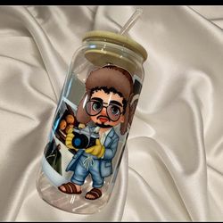 Bad Bunny Glass Tumbler✨🐰🇵🇷