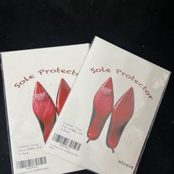 Clear Sole Protectors — 2 packs, both new and unopened