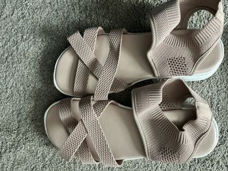 Blush Knit Strappy Sport Sandals