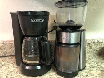 Coffee maker and coffee grinder