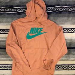 NIKE Mens Pink/ Turquoise Hoodie Size M 