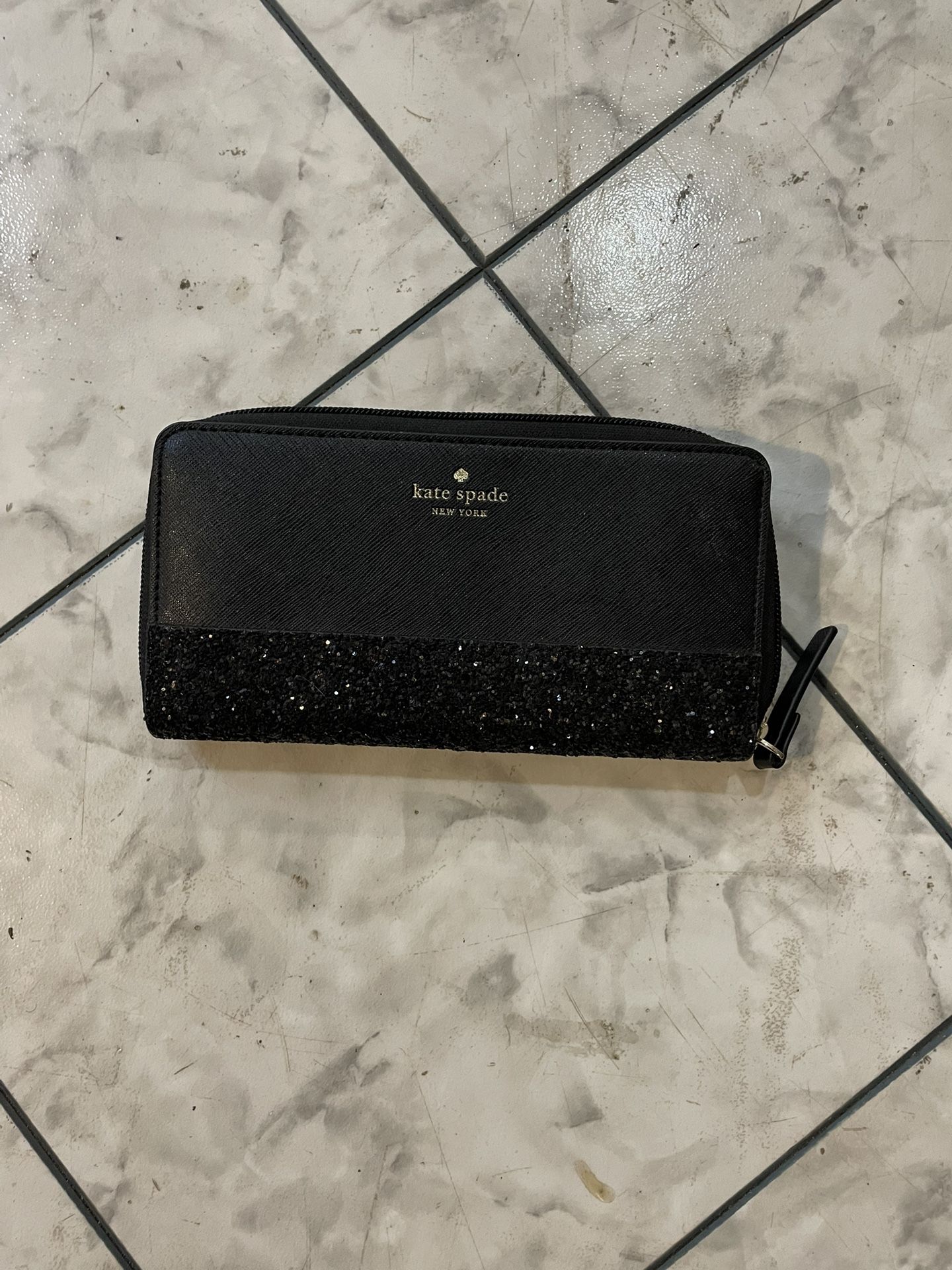 Kate Spade Greta Court Ladies Black Zip Wallet