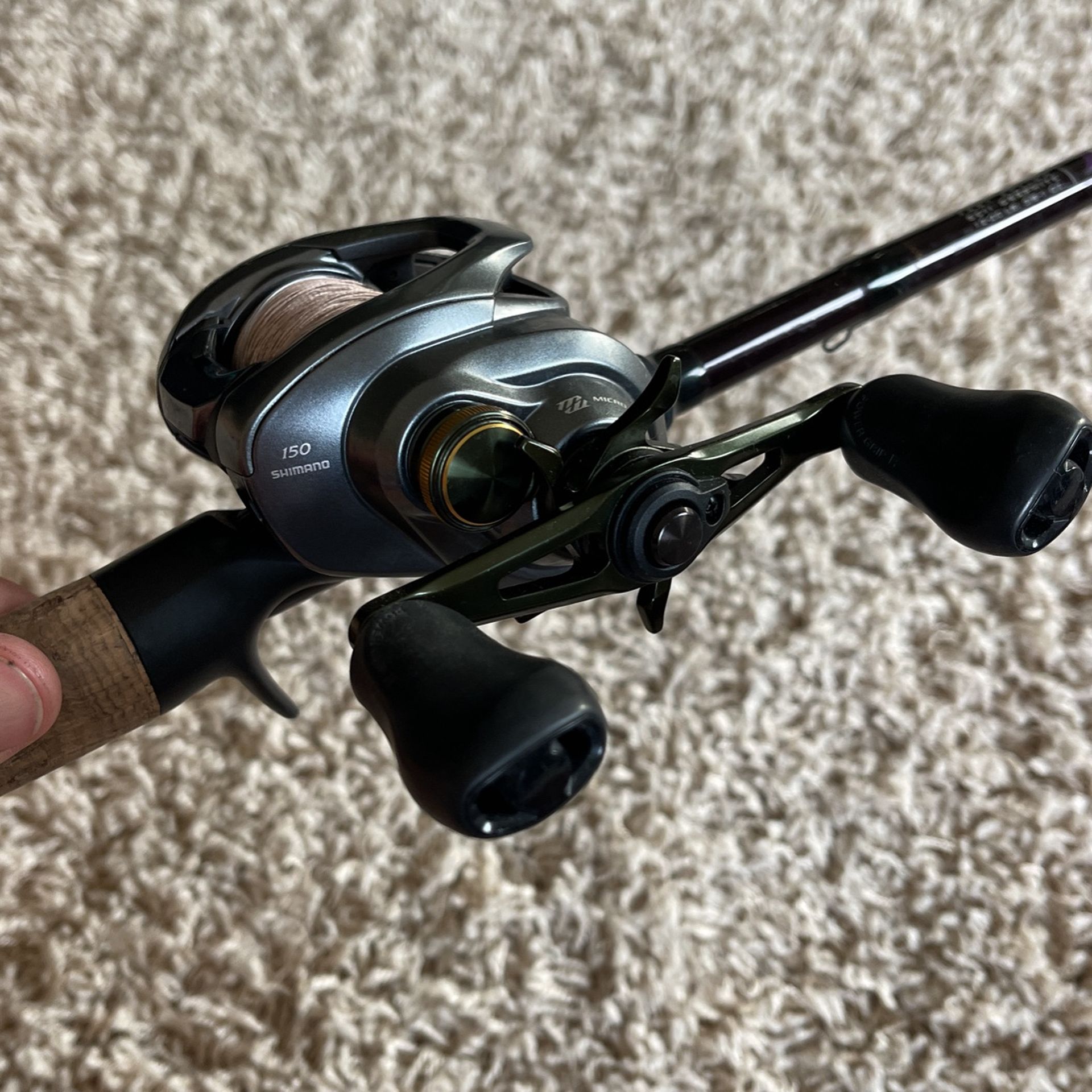 favorite rod big sexy with shimano curado Phat Glass Cranking layered structures and FX grid technology for extra power Shimano Curado Casting Rods -