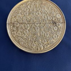 Vintage Towle Contessa Silver plate Floral Embossed Trivet   