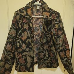 Fieldgear Floral Tapestry Jacket - Size Small