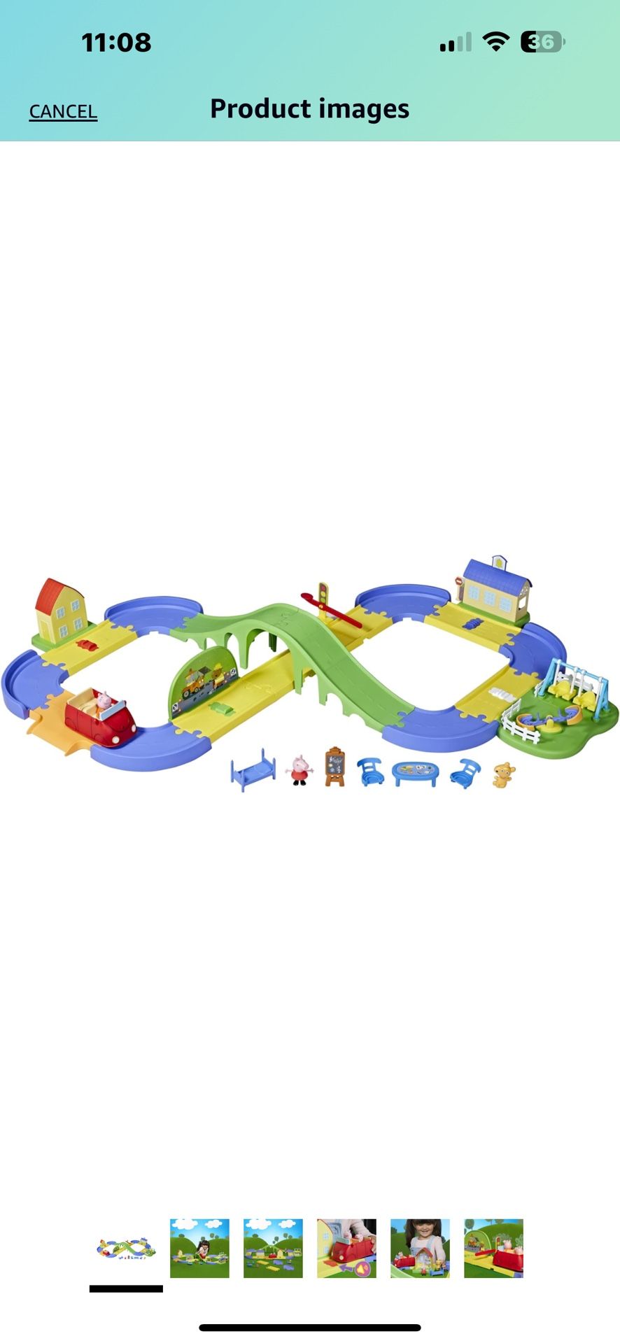 peppa pig train playset