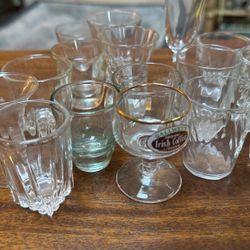 Set Of 14 Miscellaneous Shot Glasses