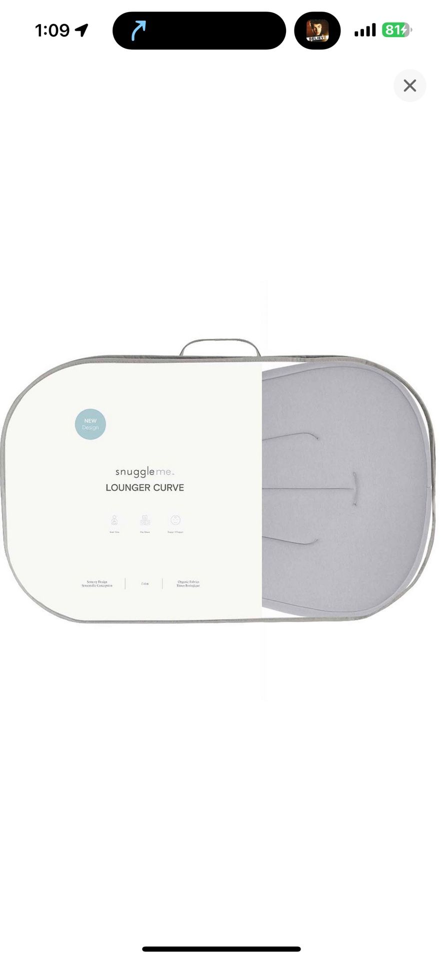Snuggle Me Organic Lounger 