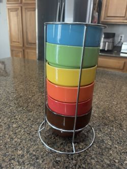 Colorful Stack Of Coffee Cups