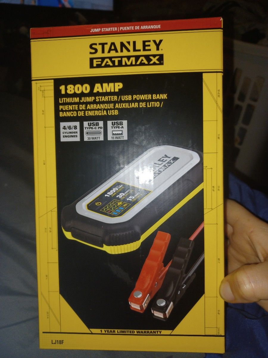 Stanley Fatmax 1800 Amp Jump Starter