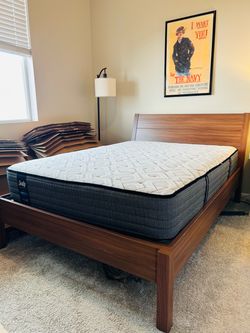 Full Size Bed Frame & Sealy Mattress