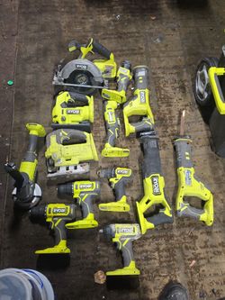 Ryobi 18V Cordless  (13) Power Tool Lot