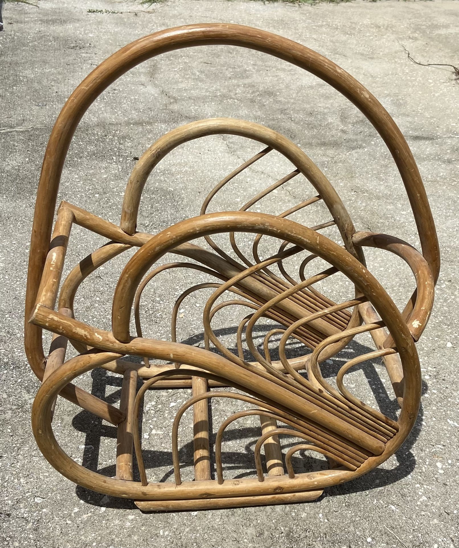 Rattan Magazine Rack