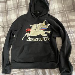 Essence Super Men’s Large Homme & Femme Hoodie - Men’s Large Black And Yellow