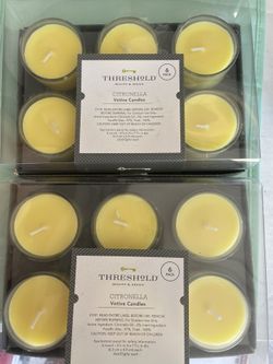 Threshold citronella candles 6 pack