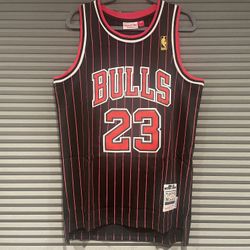 Michael Jordan Black Bulls Mens Jersey