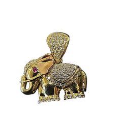 Yellow Gold 14k Charm  Elephant 4.1grams