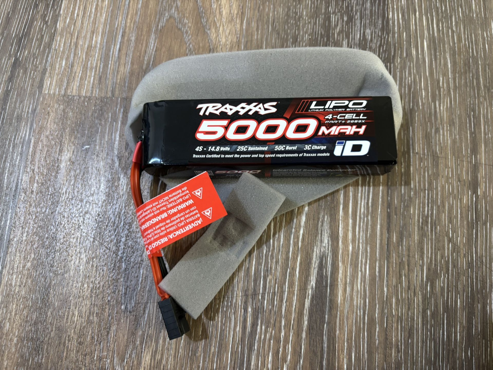 Traxxas 2889X 14.8V 5000mAh 4-Cell 4S 25c LiPo Battery, Brand New