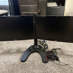 Dual Monitor Setup – 2 Acer Monitors + Adjustable Desk Mount