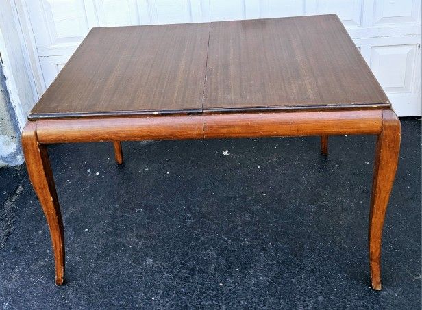 Solid Wood Cherry Dining Table Kitchen Dinner Antique Compact Size Classic Look