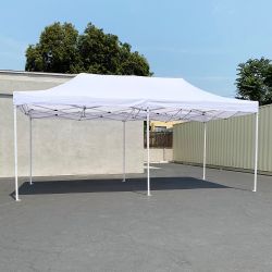 New $200 Heavy Duty 10x20 FT Ez Pop Up Canopy Outdoor Party Tent Instant Shades w/ Carry Bag