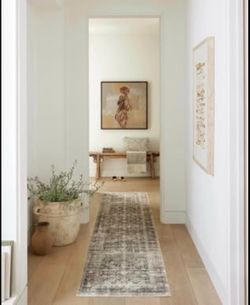 Loloi Amber Lewis Morgan Collection MOG-02 Navy/Sand 2'-3" x 11'-6" 38" Thick Runner Rug feat. CloudPile, Neutral, Room Décor, Vintage Inspired, Livin
