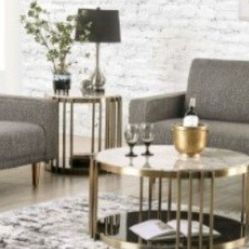 Brand New Grey Modern Style Sofa & Loveseat 