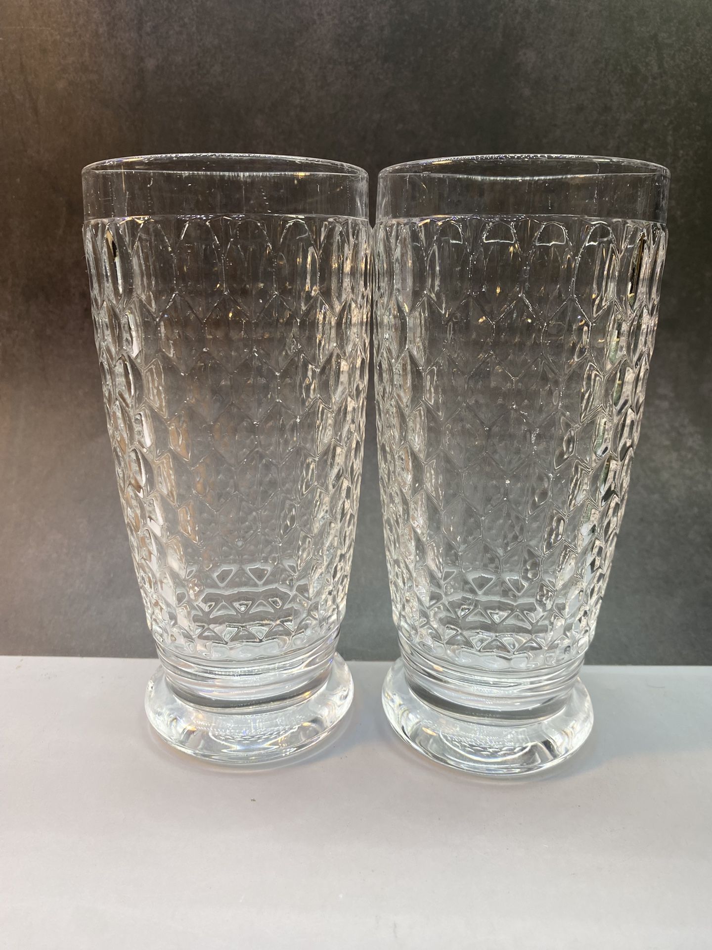 Set of (2) Villeroy & Boch Boston 13.5 oz. Highball Glasses. Used condition.