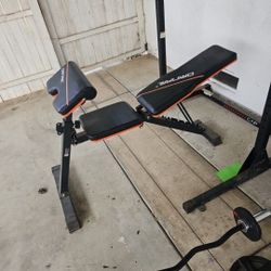 Workout Bench And Weights