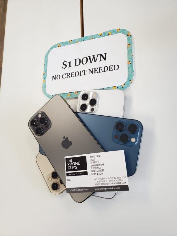 Apple IPhone 12 Pro 5G 90 DAY WARRANTY $1 DOWN NO CREDIT NEEDED