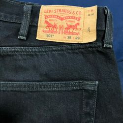 501s Black Pants 38-29