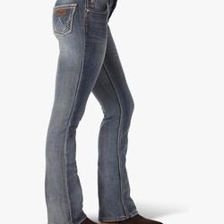 Wrangler Ladies Retro Sadie Boot Cut Jeans 7/8x30 low-rise