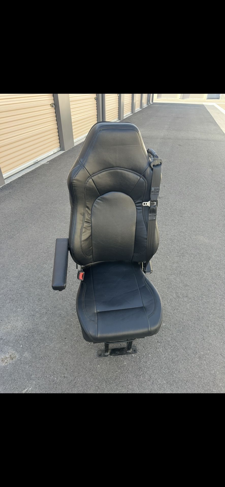Commercial Truck Seat ~ Black Leather ~ CAN DELIVER!!!