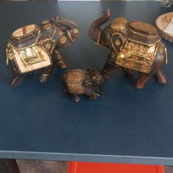 3 Decorative Elephants 