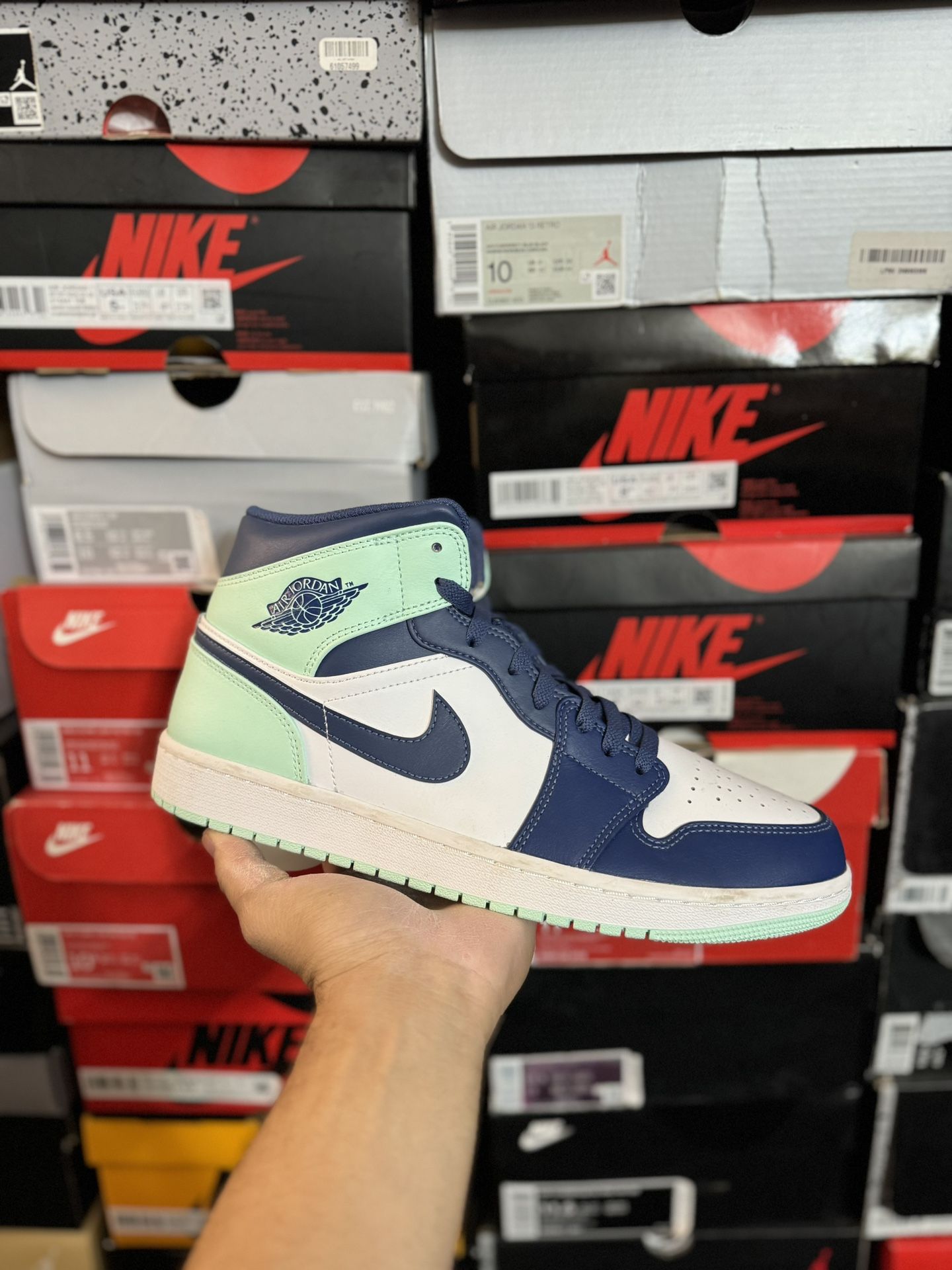 DS Jordan Mystic Navy Mint Foam size 11.5