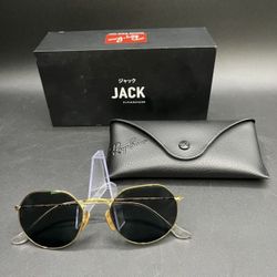 Rayban RB8165V Jack Titanium Eyeglasses Unisex Replacement Lens Gold Frame *4880