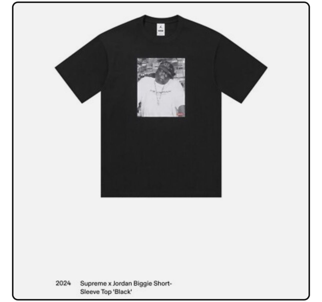 Supreme X Air Jordan Biggie Tee