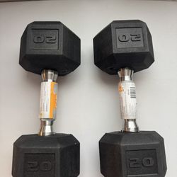CAP Barbell Coated Dumbbell Weight 20/20